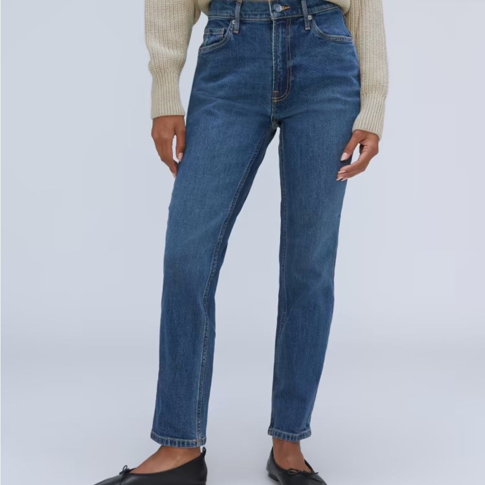 Never worn everlane original cheeky jeans - midnight wash